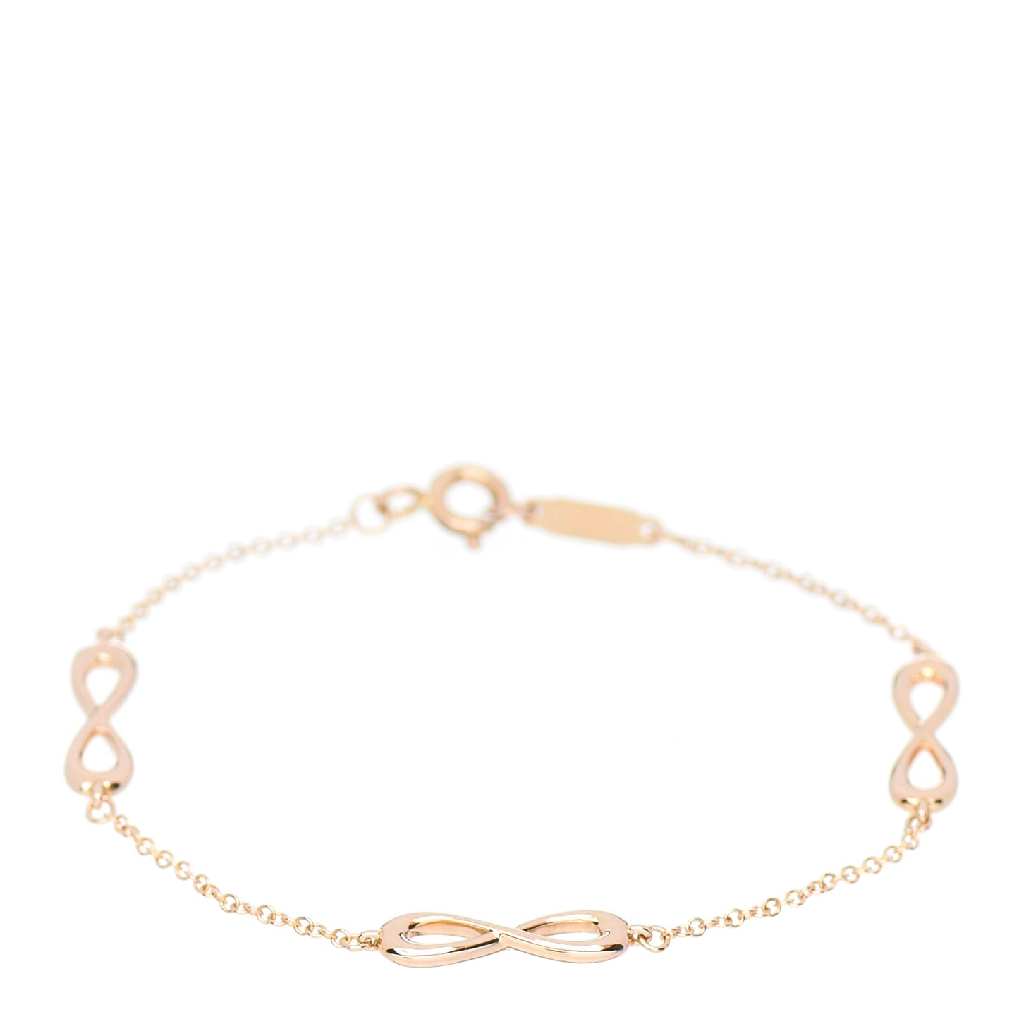 18K Rose Gold Infinity Endless Bracelet