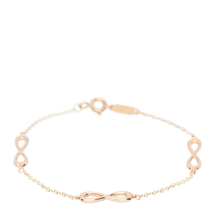 Tiffany 18K Rose Gold Infinity Endless Bracelet 1 of 3