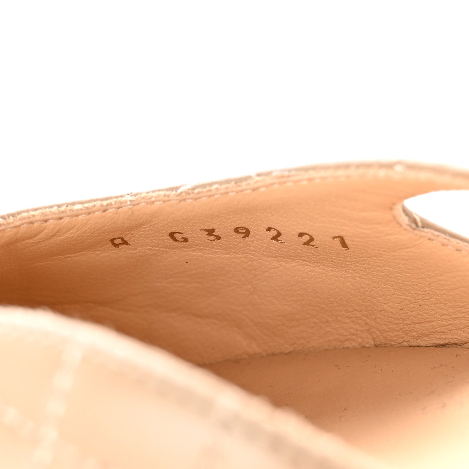 Chanel Lambskin Patent Cap Toe CC Slingback Flats 37.5 Beige Black 8 of 10