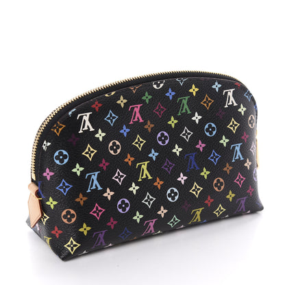 Louis Vuitton Monogram Multicolor Cosmetic Pouch Black Grenade 3 of 6