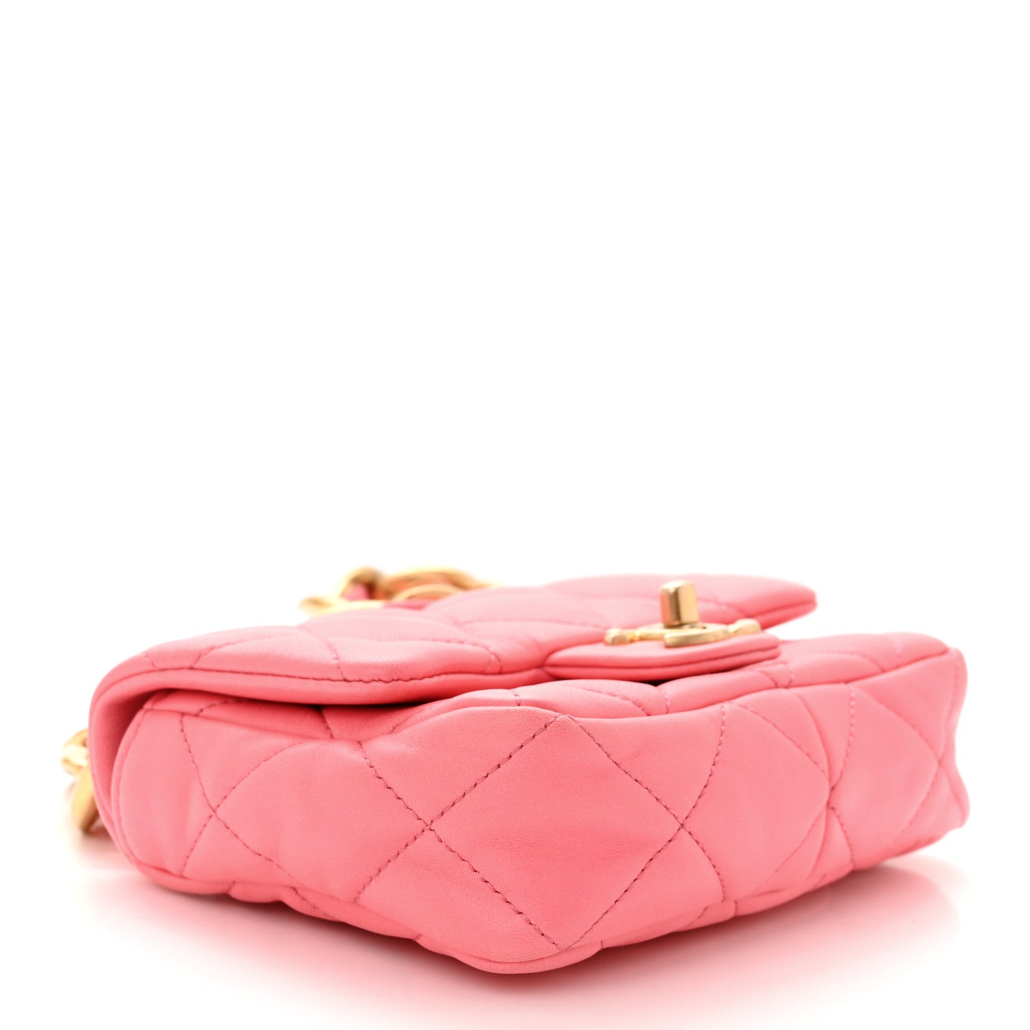 Chanel Lambskin Quilted Mini Funky Town Flap Pink 4 of 10