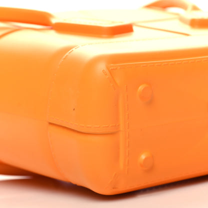 Bottega Veneta Rubber Maxi Intrecciato Mini Arco Tangerine 8 of 9