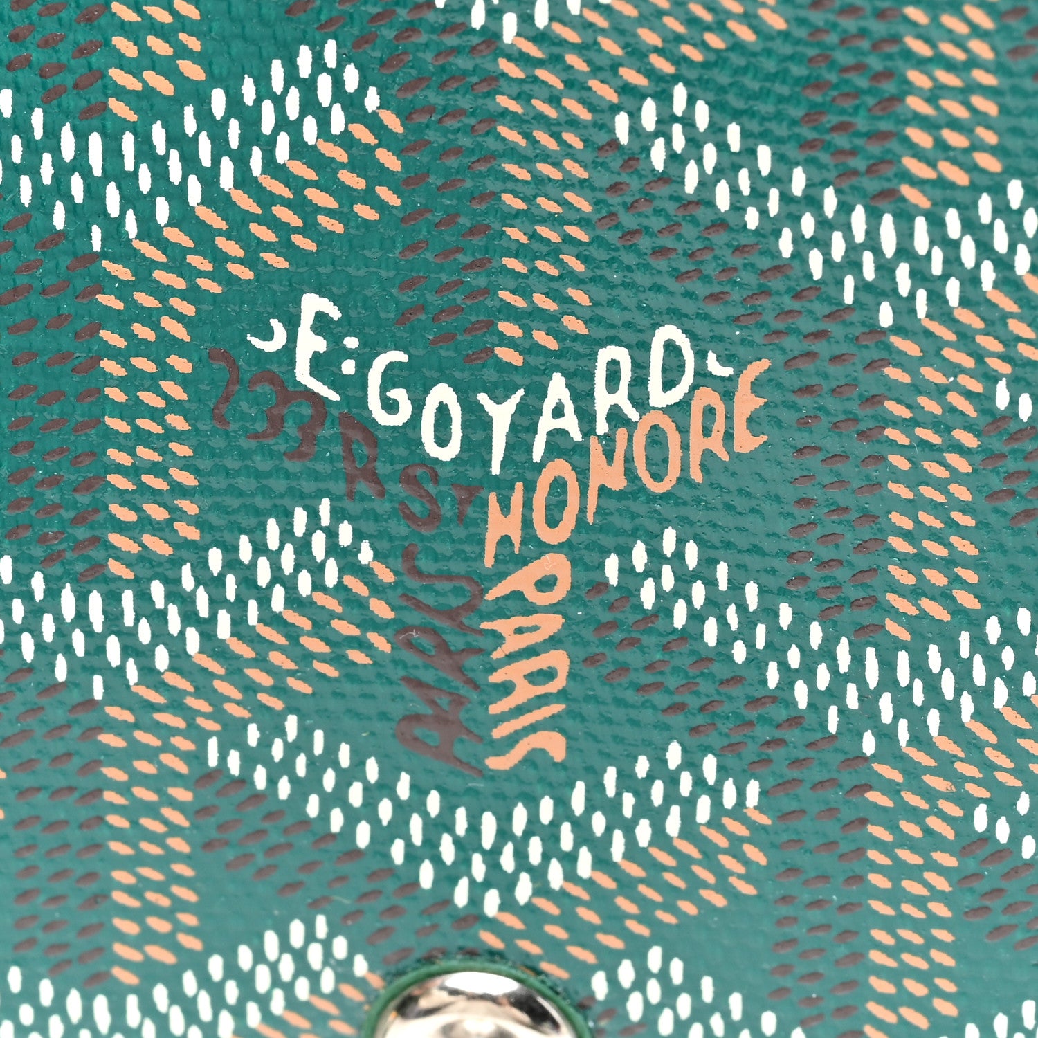 Goyard Goyardine Plumet Wallet Clutch Green 7 of 10