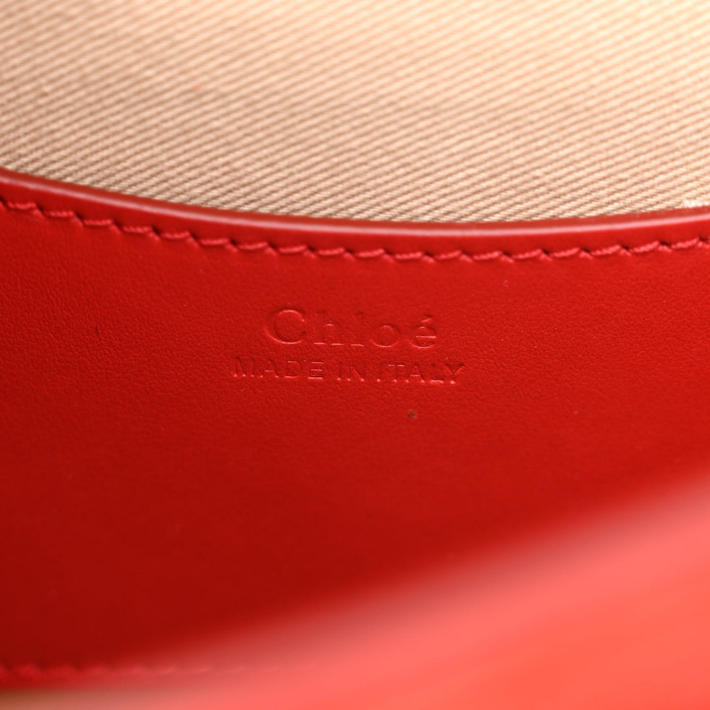Calfskin Small Tess Bag Sepia Red