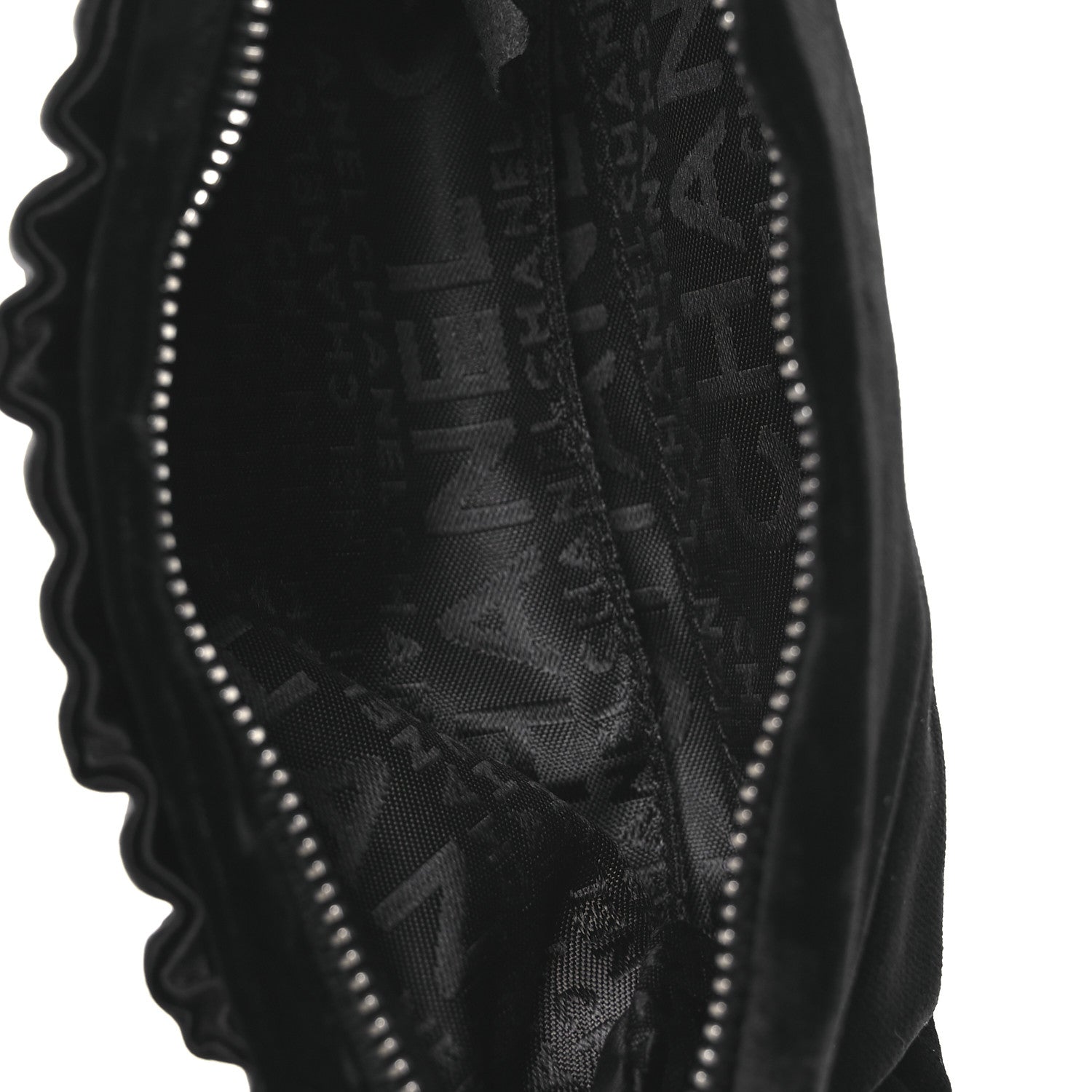 Chanel Velvet Satin Evening Bag Black 5 of 11