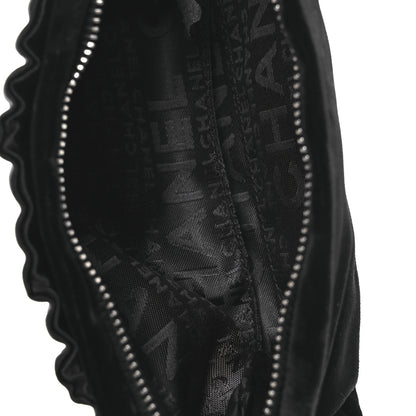 Chanel Velvet Satin Evening Bag Black 5 of 11