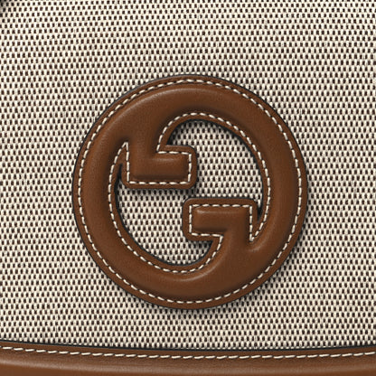 Gucci Canvas Medium Blondie Top Handle Bag Brown 8 of 10