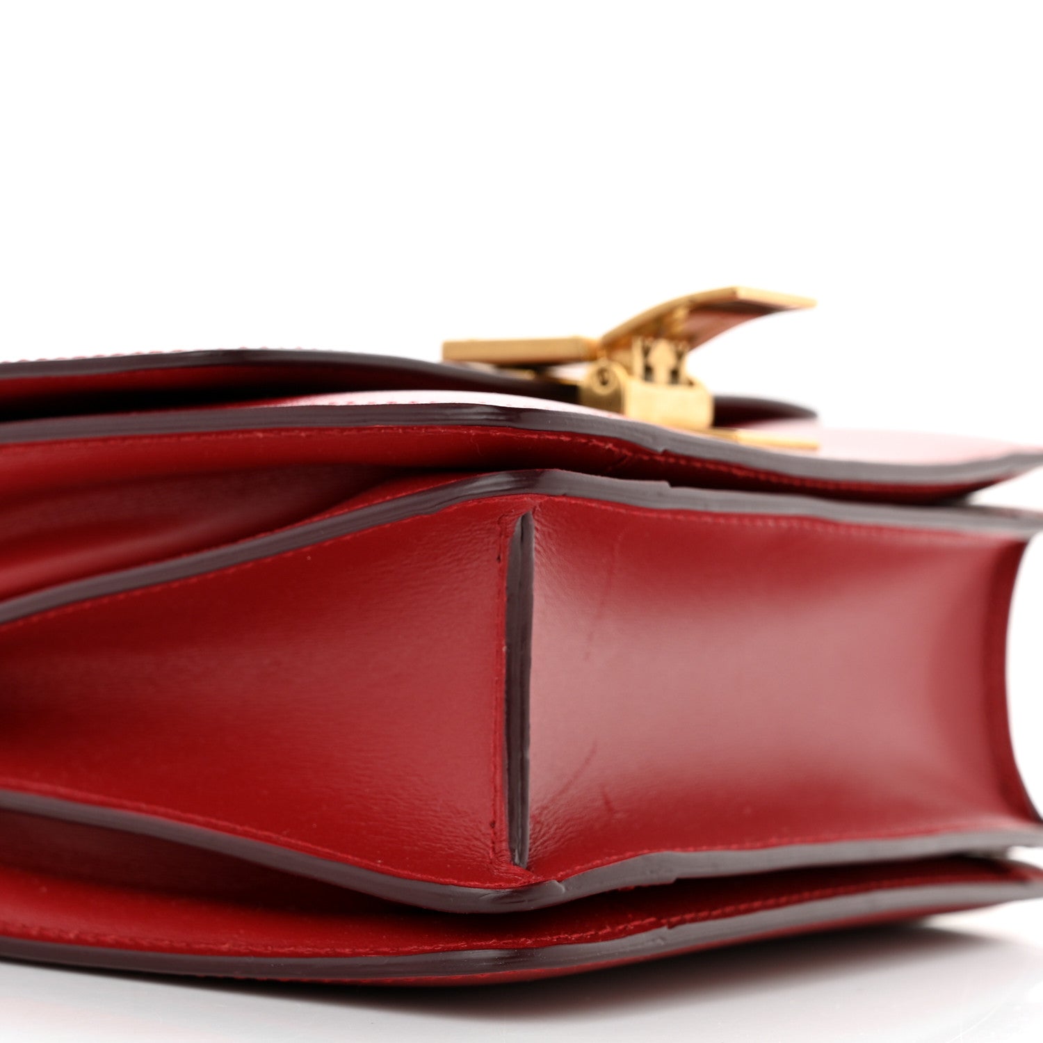 Celine Smooth Calfskin Small Classic Box Flap Bag Red 9 of 14