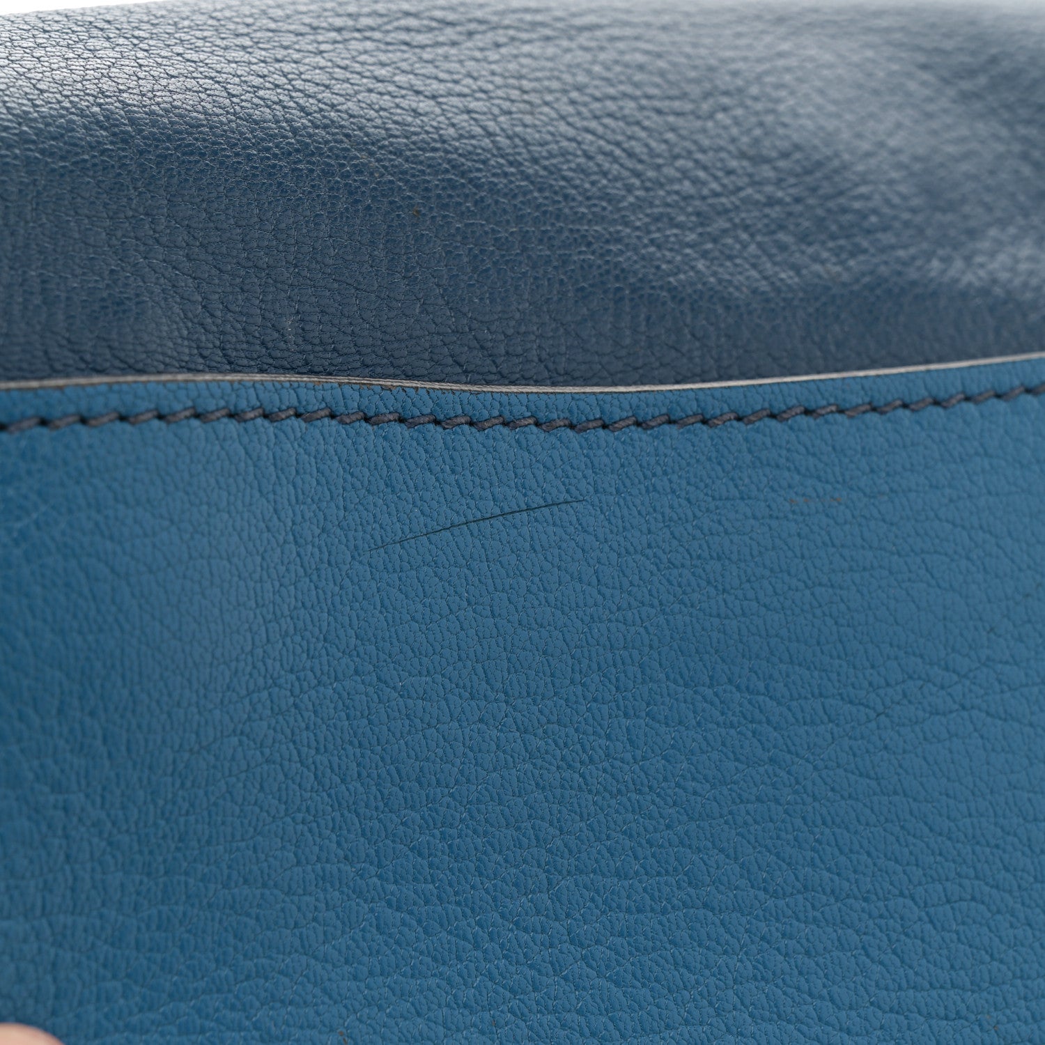 Miu Miu Madras Bicolor Shoulder Bag Marea Cobalt 15 of 15