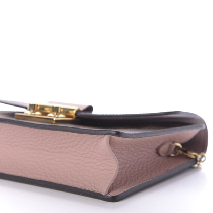 Louis Vuitton Damier Ebene Croisette Chain Wallet Magnolia 7 of 9