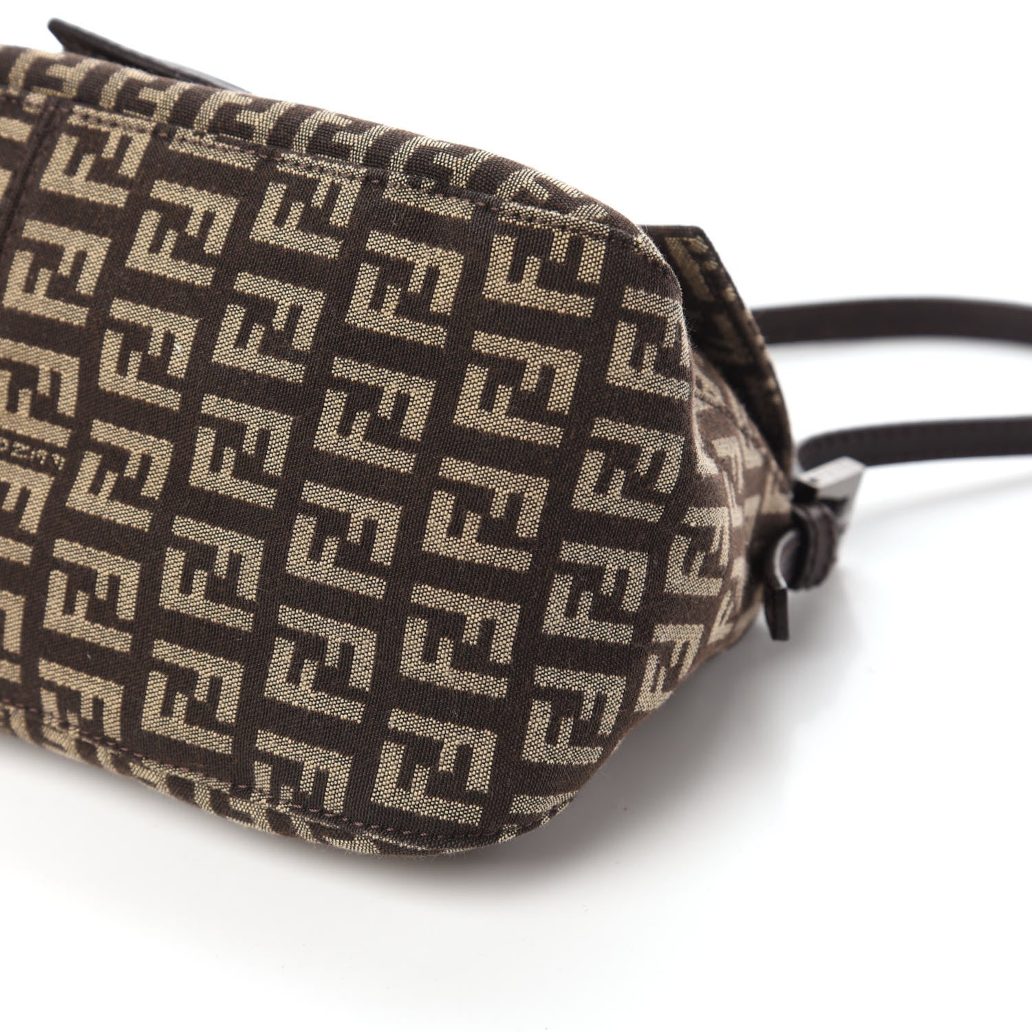 Fendi Zucchino Vitello Mini Mama Baguette Testa di Moro Beige 7 of 9