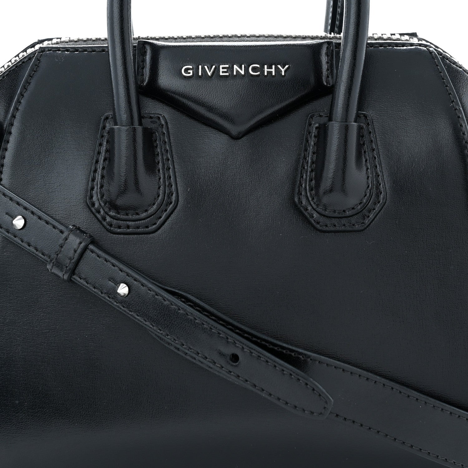 Givenchy Shiny Lord Calfskin Mini Antigona Black 8 of 10