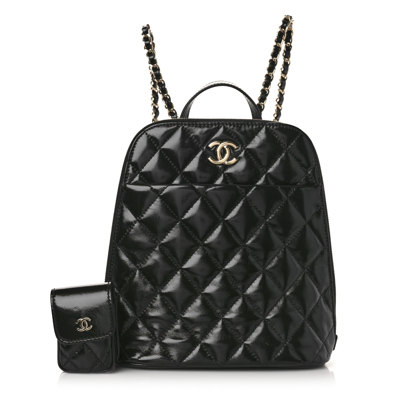 Chanel Shiny Calfskin My Pocket Backpack Black 1 of 11