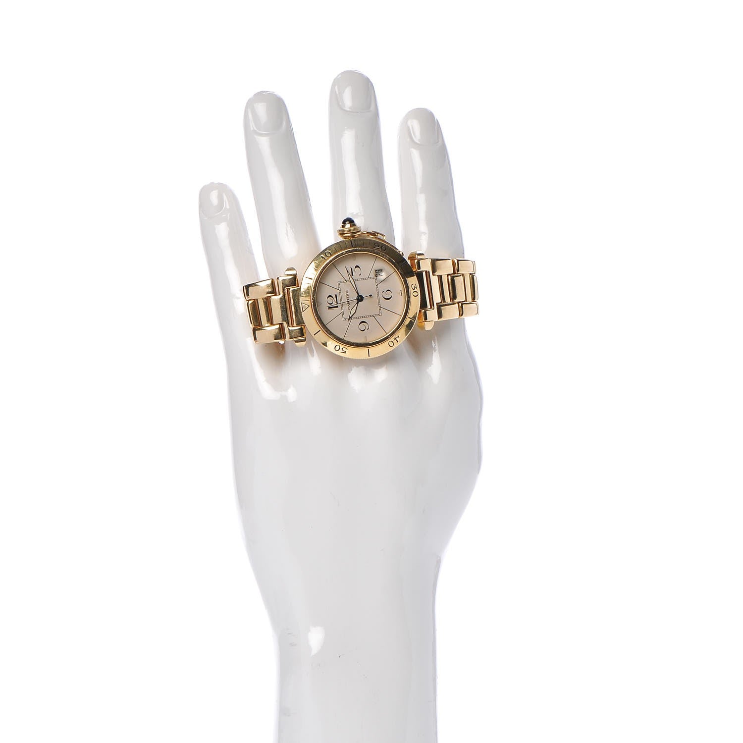 Cartier 18K Yellow Gold 38mm Pasha C Automatic Watch 2 of 9