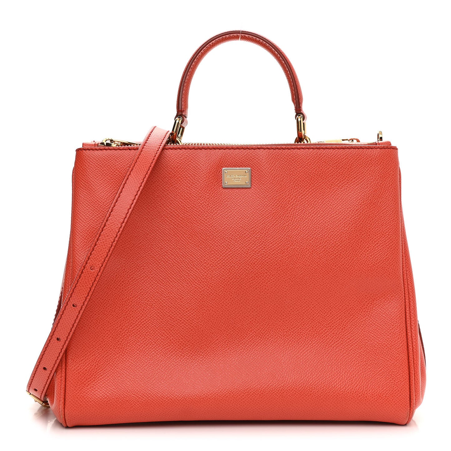 Dauphine Medium Miss Sicily Shopper Tote Orange