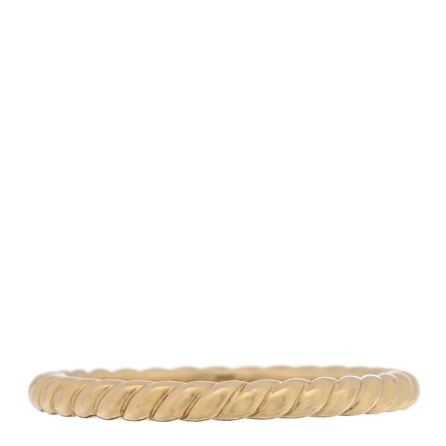 18K Yellow Gold 2mm Cable Classics Band Ring 58 8.5