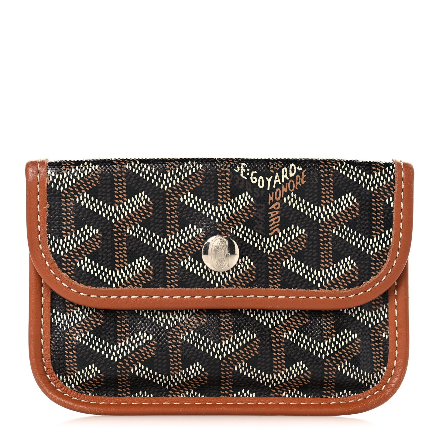 Goyardine Mini Anjou Pouch Black Gold