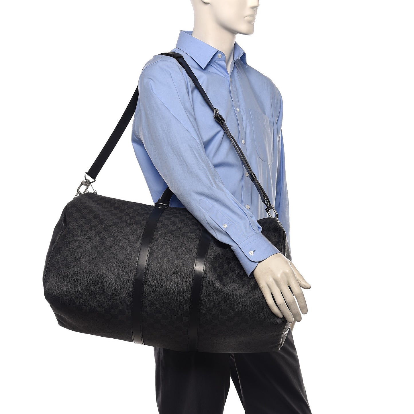 Damier Graphite Keepall Bandouliere 55