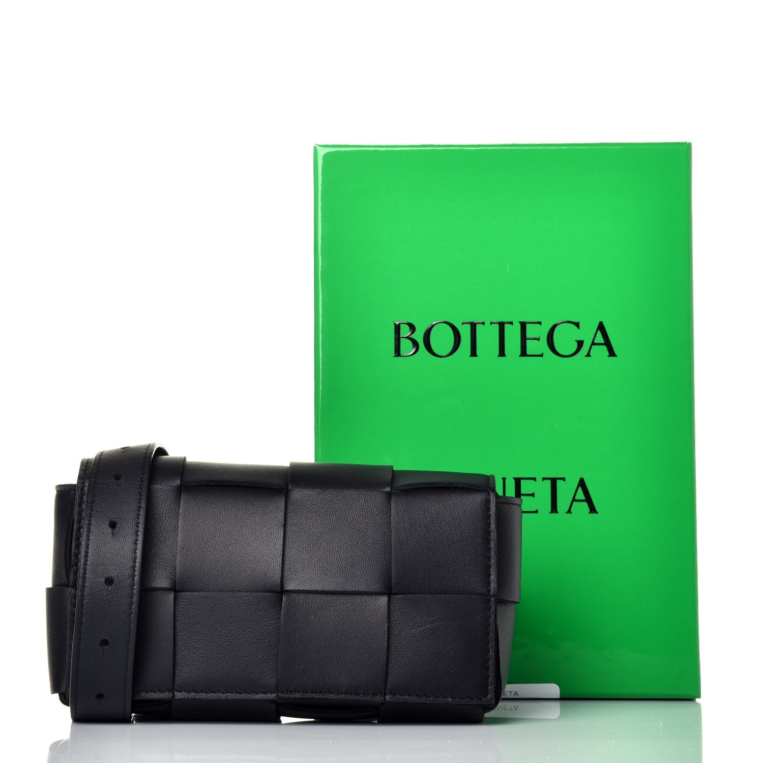 Bottega Veneta Nappa Maxi Intreccio The Belt Cassette Bag Black 9 of 9
