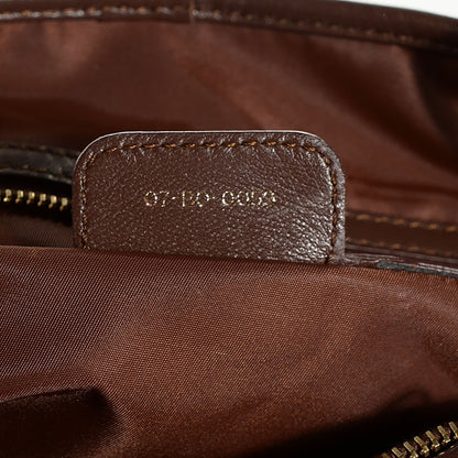 Christian Dior Nylon Cannage Medium Charming Lock Tote Chocolate 7 of 7