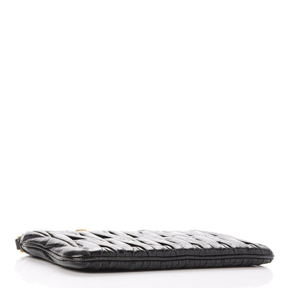 Miu Miu Nappa Lux Matelasse Wristlet Black 4 of 10