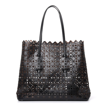 Alaia Calfskin Laser Cute Mina 32 Bag Black 1 of 14