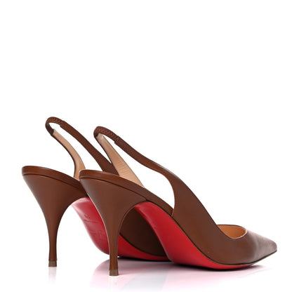 Christian Louboutin Nappa Clare Sling 80 Pumps 38 Cuoio 4 of 10