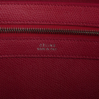 Celine Grained Calfskin Small Horizontal Cabas Phantom Fuchsia 6 of 7