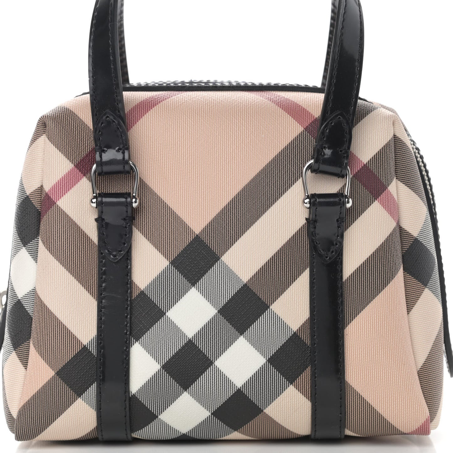 Nova Check Small Boston Bag Mini Black