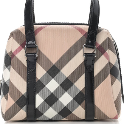 Burberry Nova Check Small Boston Bag Mini Black 9 of 12