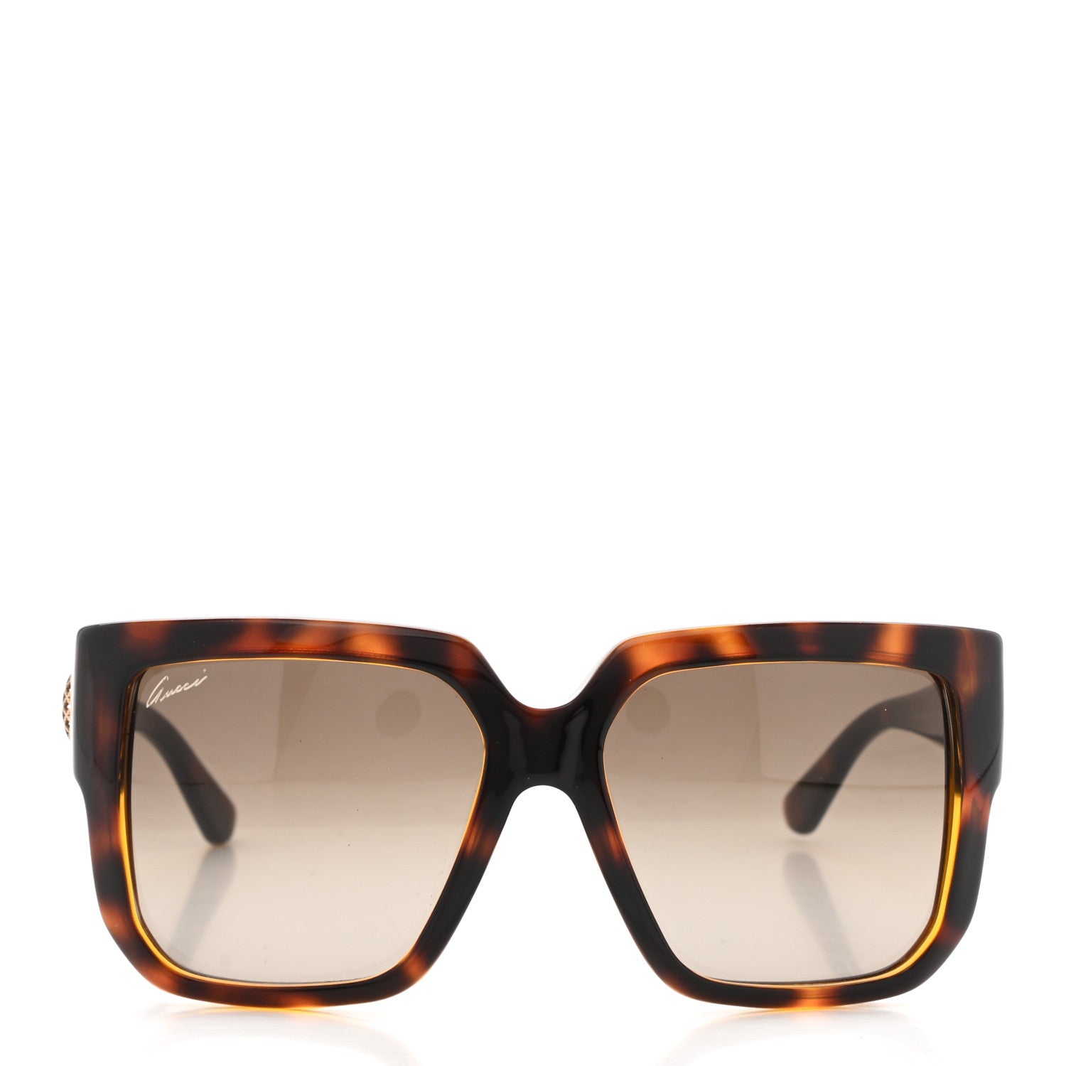 Gucci Acetate Sunglasses GG3713S Havana Gold 2 of 8