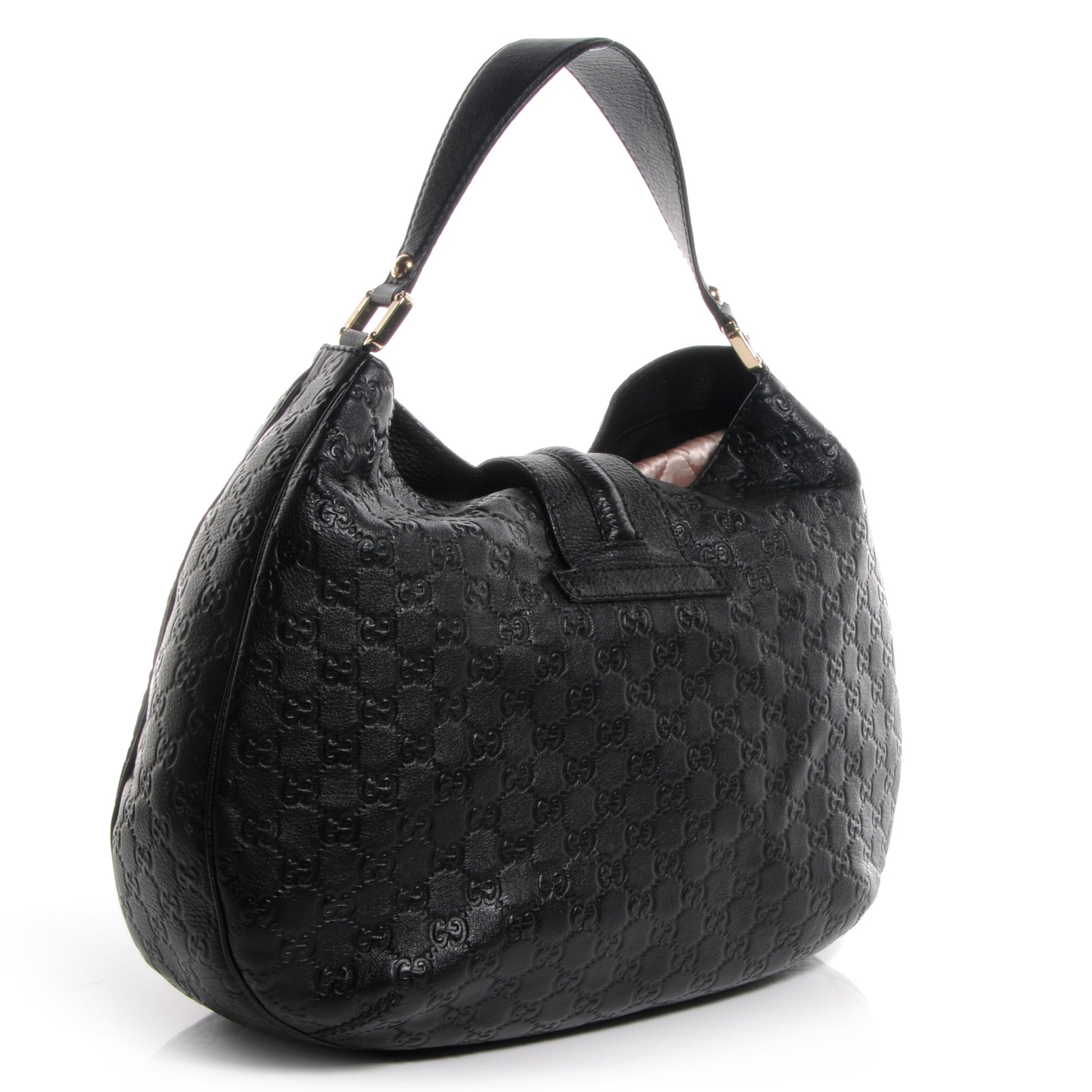 Gucci Guccissima New Ladies Web Large Hobo Black 3 of 6