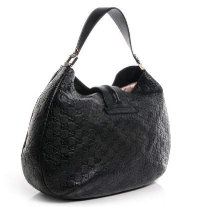 Gucci Guccissima New Ladies Web Large Hobo Black 3 of 6