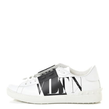 Valentino Garavani Calfskin Star VLTN Mens Rockstud Open Sneakers 42.5 White 1 of 8