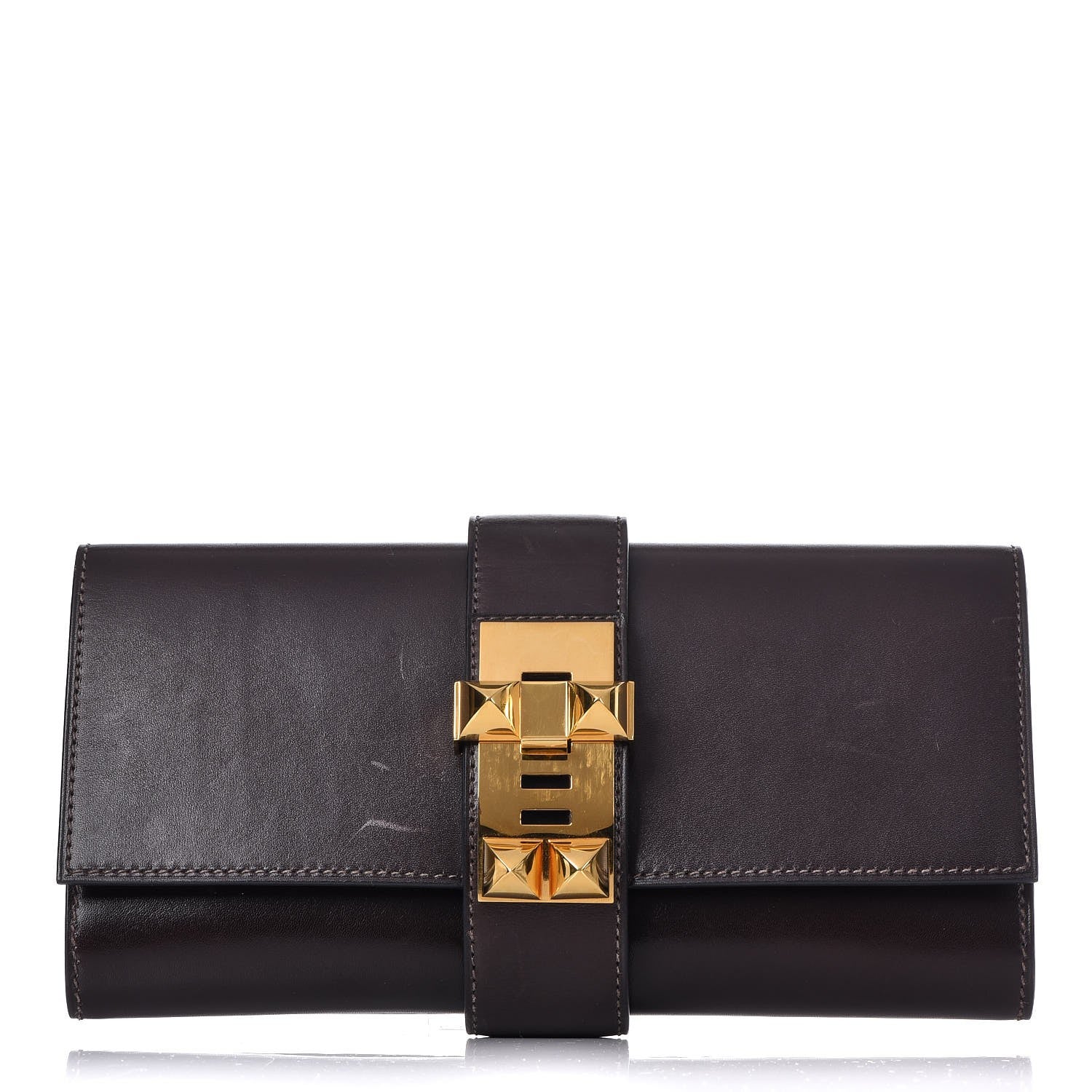 Hermes Box Medor 23 Clutch Chocolate 1 of 24