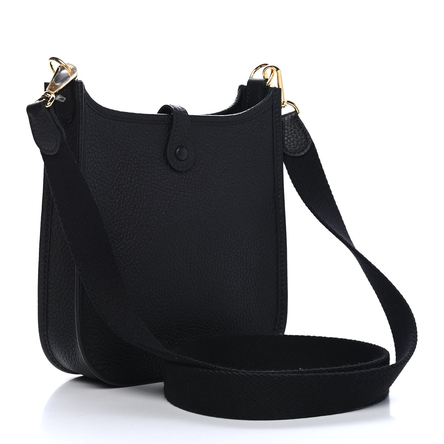 Hermes Taurillon Clemence Evelyne TPM Black 3 of 9
