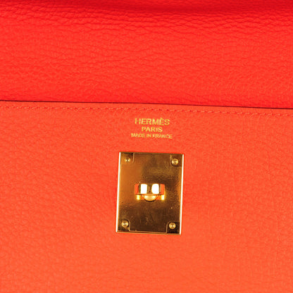 Hermes Togo Kelly Retourne 32 Capucine 19 of 28