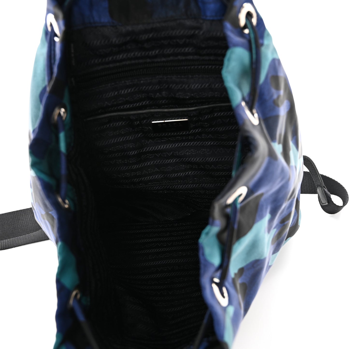 Tessuto Nylon Camouflage Print Backpack Royal