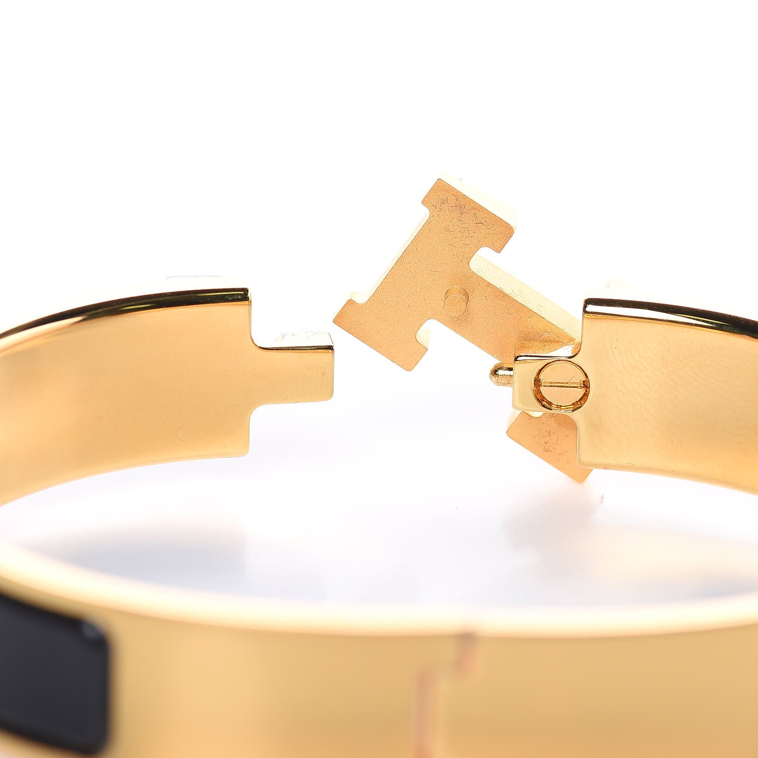 Hermes Enamel Narrow Clic Clac H Bracelet PM Black 4 of 5