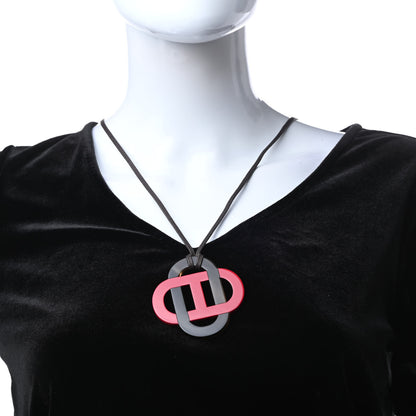 Hermes Buffalo Horn Isatis Pendant Necklace 2 of 6
