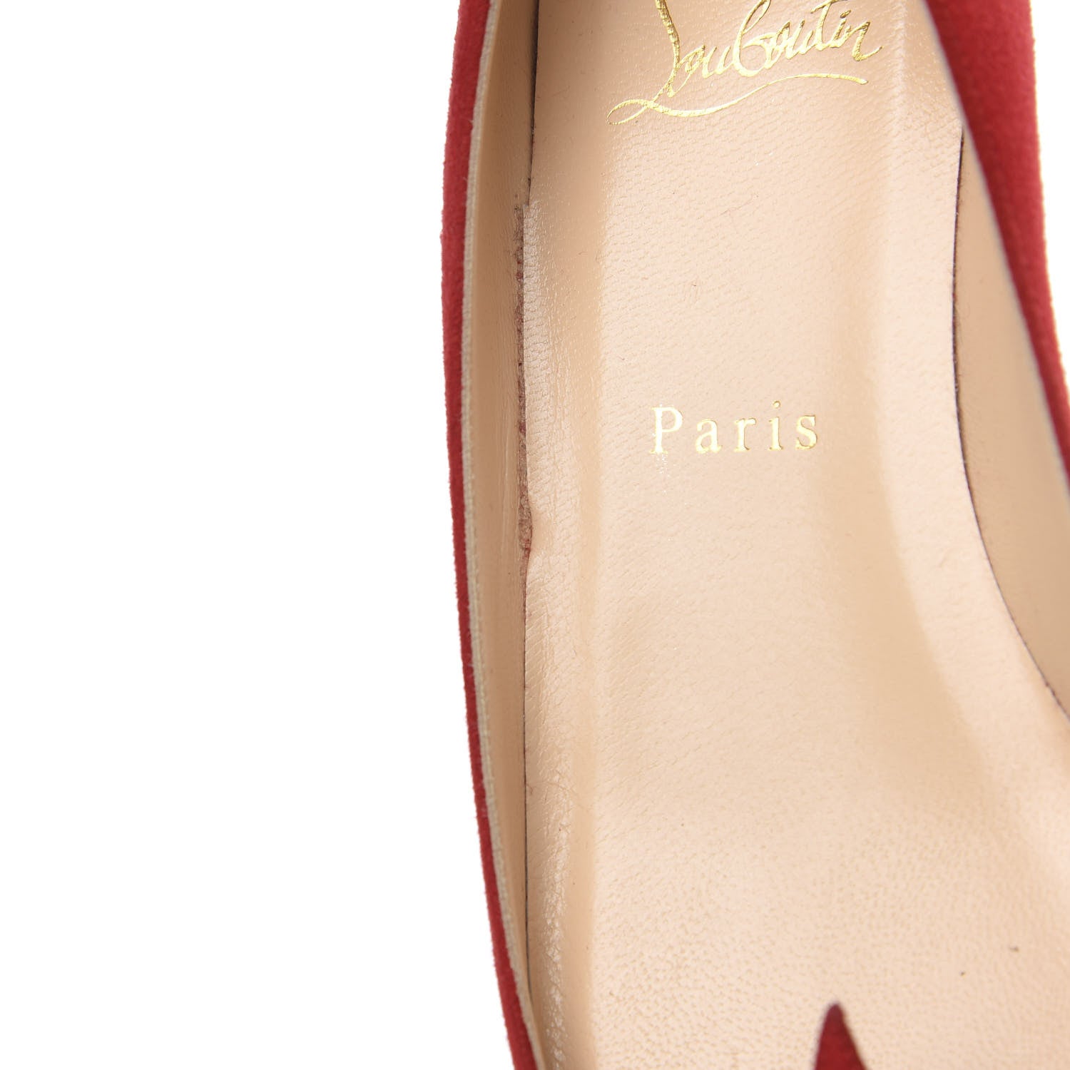 Christian Louboutin Veau Velours Gwalior Flats 36 Oeillet 8 of 10