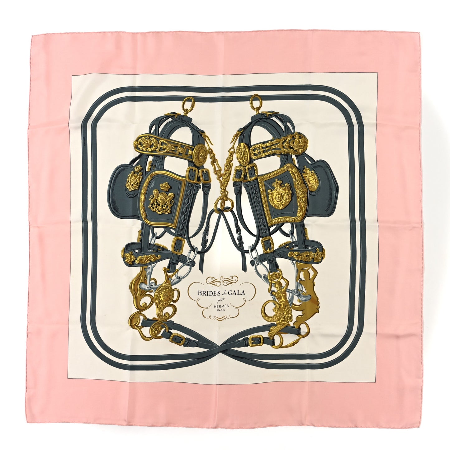 Silk Brides De Gala Scarf 90 Pink Multicolor