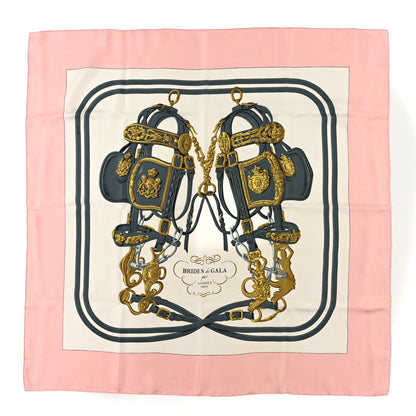 Hermes Silk Brides De Gala Scarf 90 Pink Multicolor 1 of 3