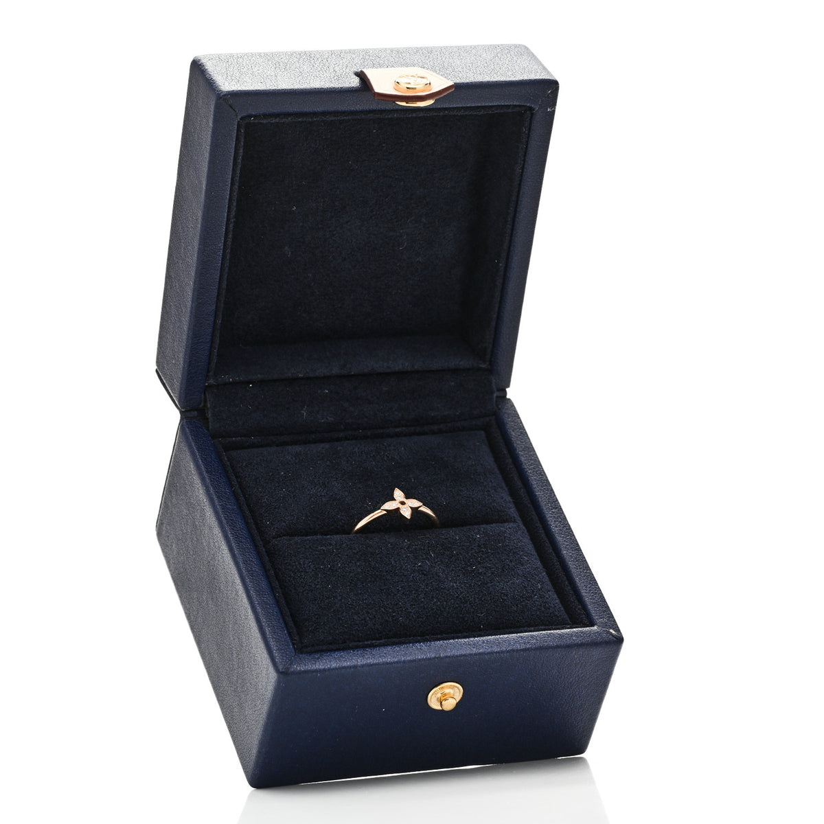 Louis Vuitton 18K Pink Gold Diamond Idylle Blossom Single Ring 53 6.5 5 of 5