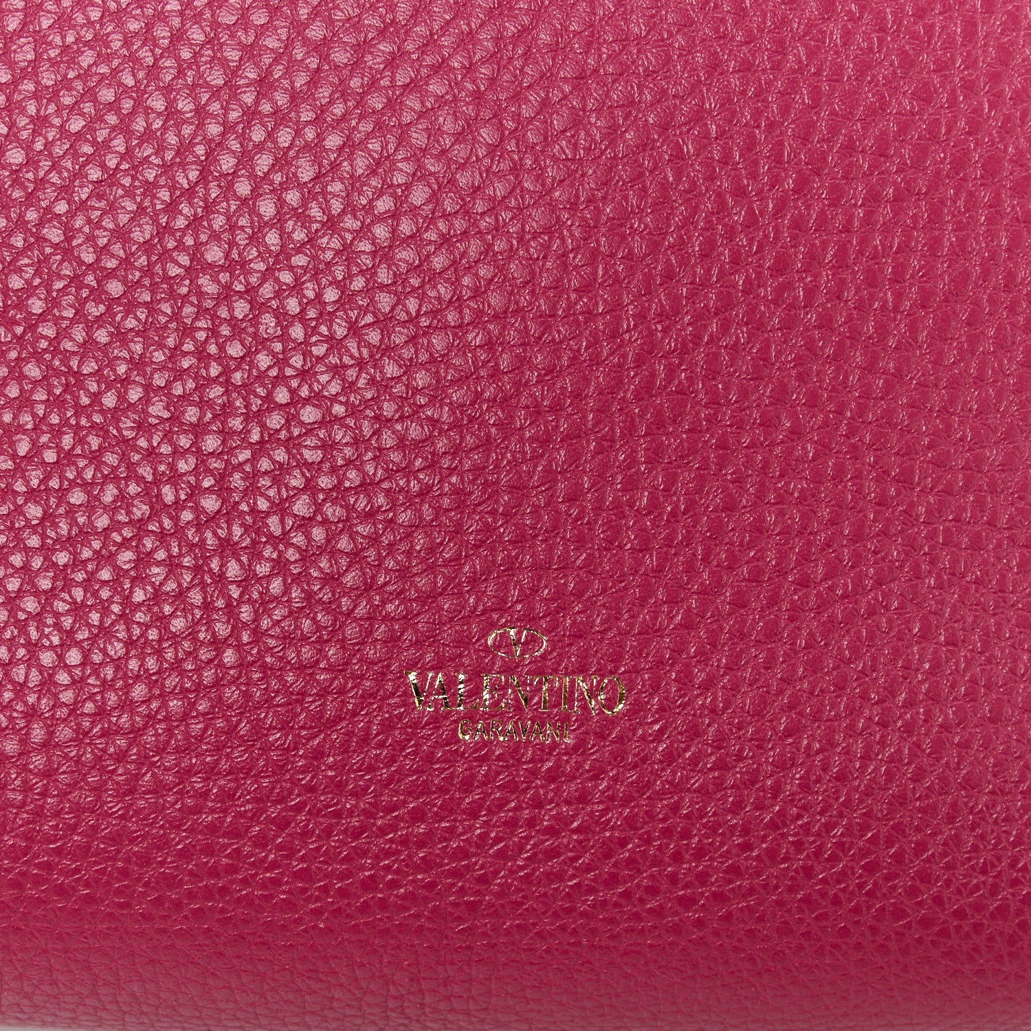 Valentino Garavani Pebbled Calfskin Rockstud Flip Lock Flap Messenger Raspberry 7 of 10