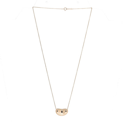 Tiffany 18K Yellow Gold 20mm Elsa Peretti Bean Pendant Necklace 5 of 14
