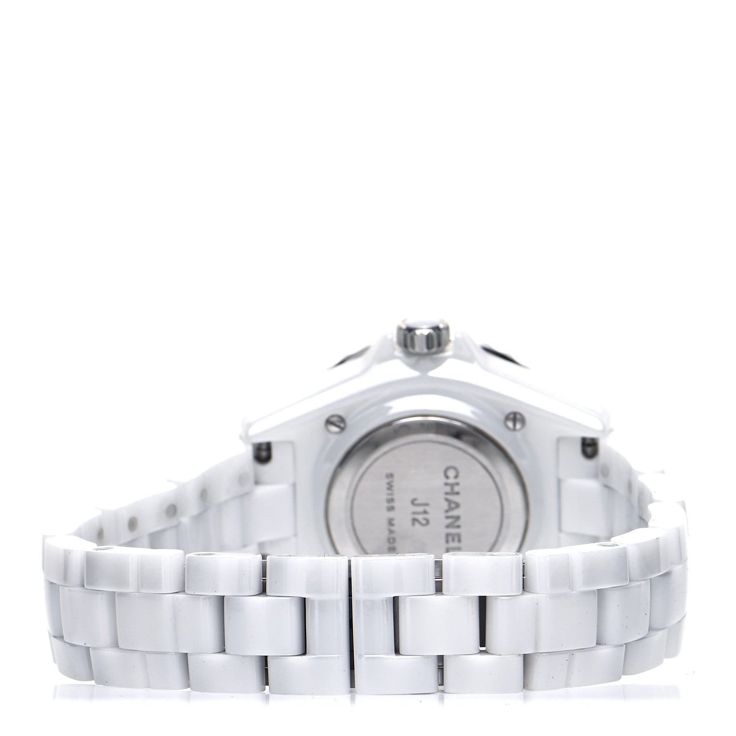 Chanel Stainless Steel Ceramic 33mm J12 Phantom Quartz Watch White 3 of 5