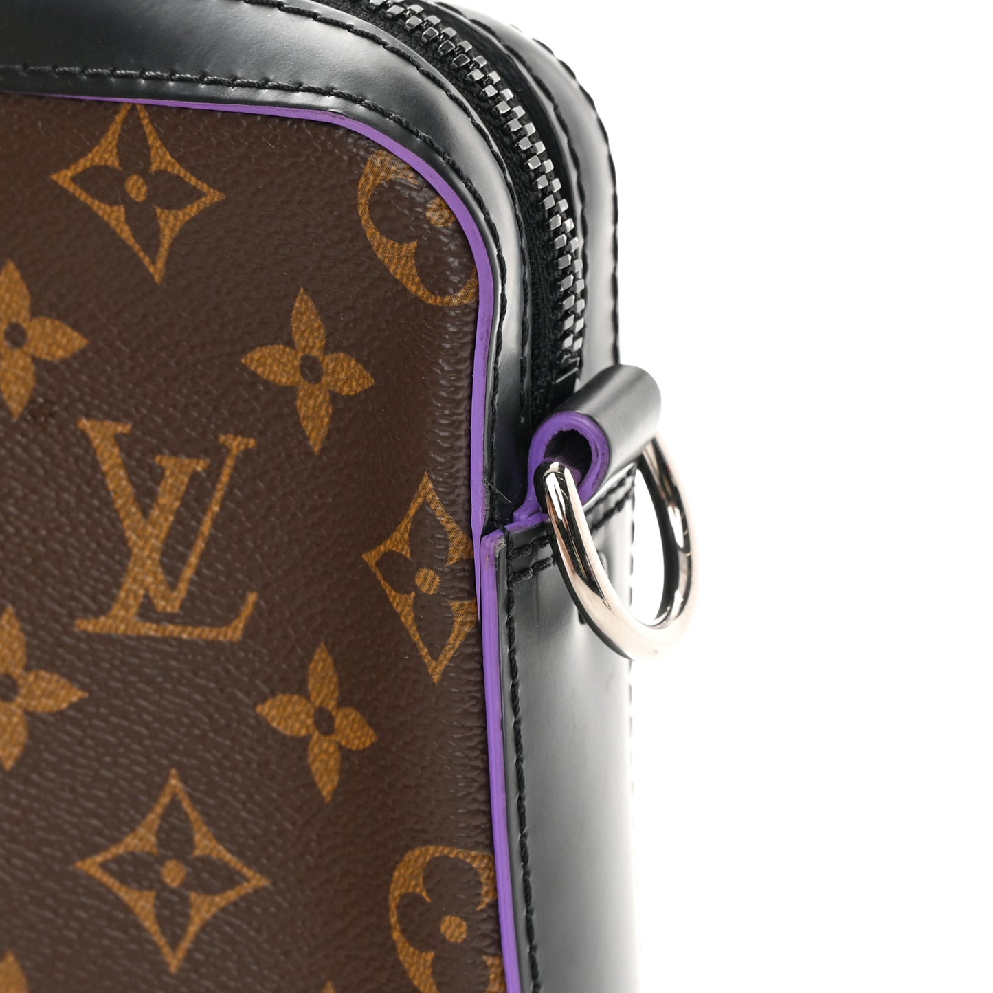 Monogram Macassar Trio Messenger Purple