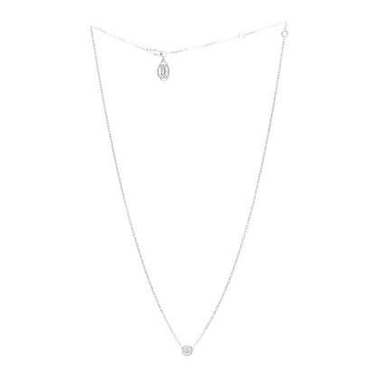 Cartier 18K White Gold Diamond LM D'Amour Pendant Necklace 3 of 5