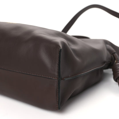 Loewe Nappa Flamenco Knot Clutch Chocolate 10 of 11